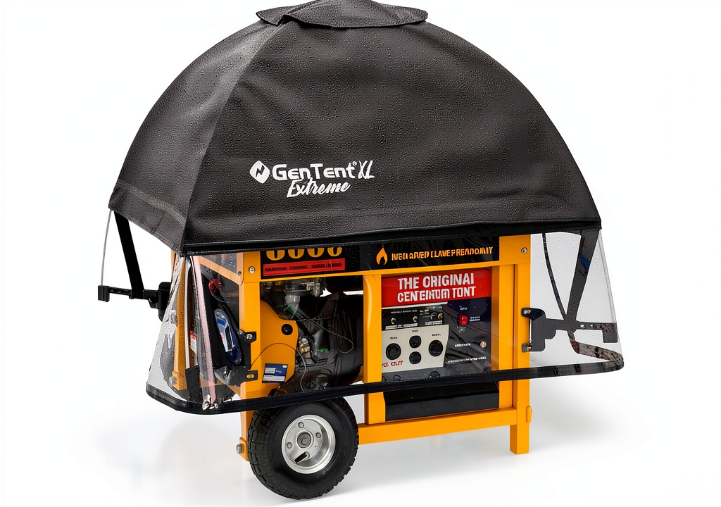 GenTent Extreme Edition Generator Cover in use