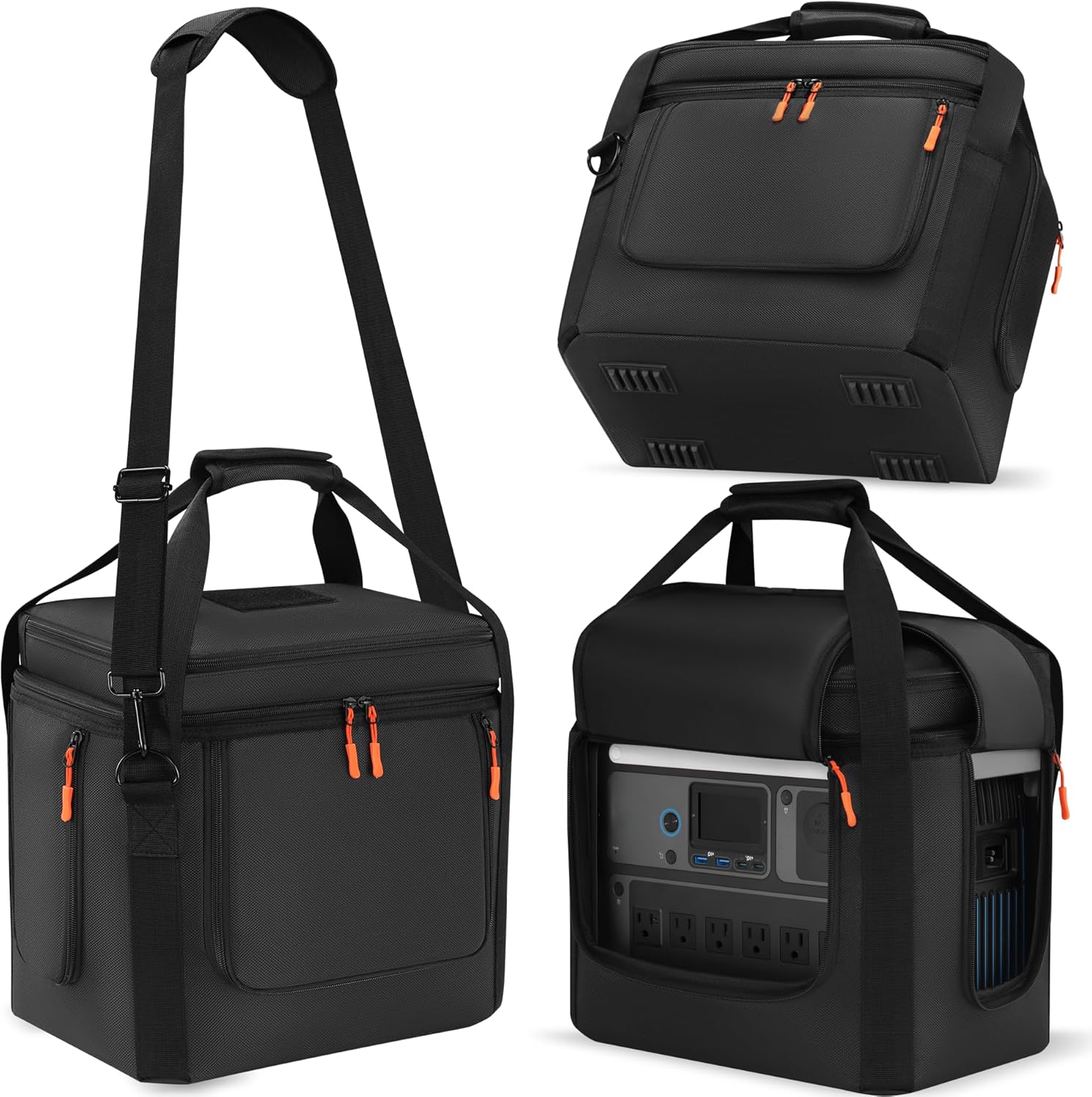 Undomip Portable Power Station Bag in use