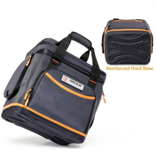 FRECOLSH Travel Power Station Carry Bag Grey XL Hard-Molded Bottom-2