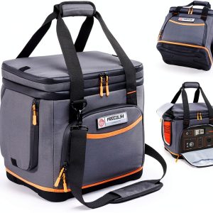 FRECOLSH Travel Power Station Carry Bag Grey XL Hard-Molded Bottom-0