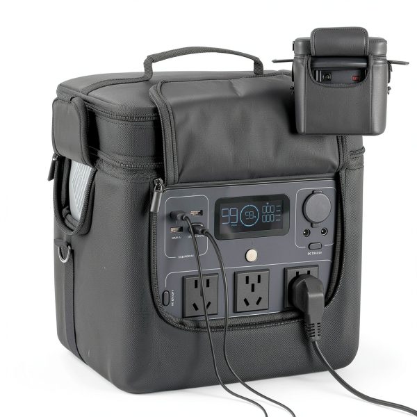 Undomip River 2 Pro Portable Power Bag Black Shoulder Strap-3