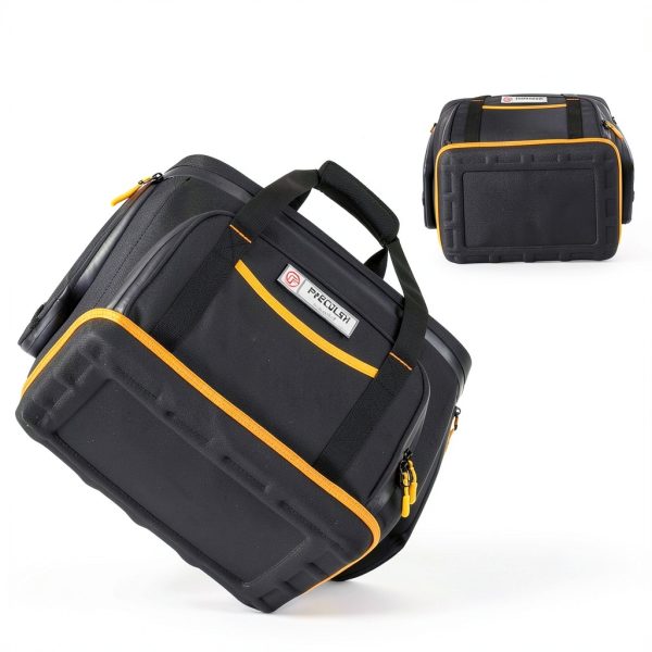 FRECOLSH Jackery Power Station Travel Bag XL Grey Hard‑Molded Bottom-2