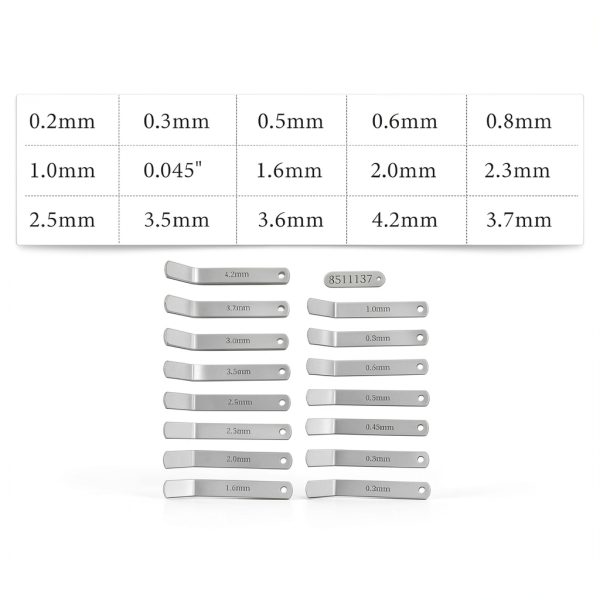 Feeler Gauge Set 15pcs by ShenBrala for Jake Brake on Volvo D12 D13-2