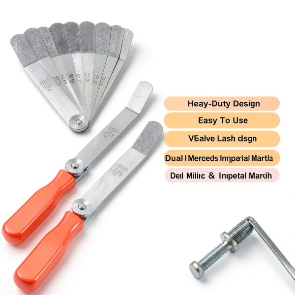 Offset Valve Tappet Gauge Set yourour 11-Blade Feeler Gauge Handles-1