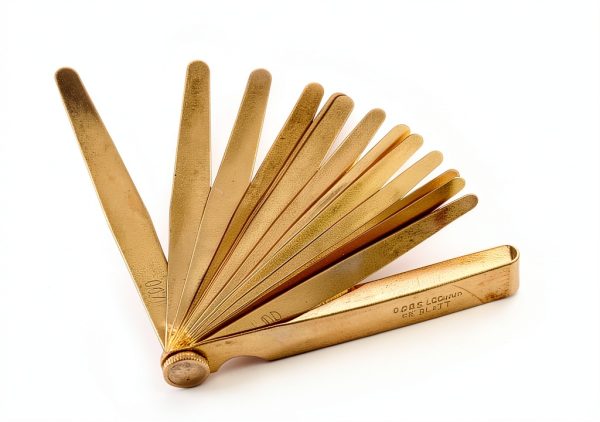 Runningfish Brass Feeler Gauge 0.03 to 1.0mm Single Set 13 Leaves-2