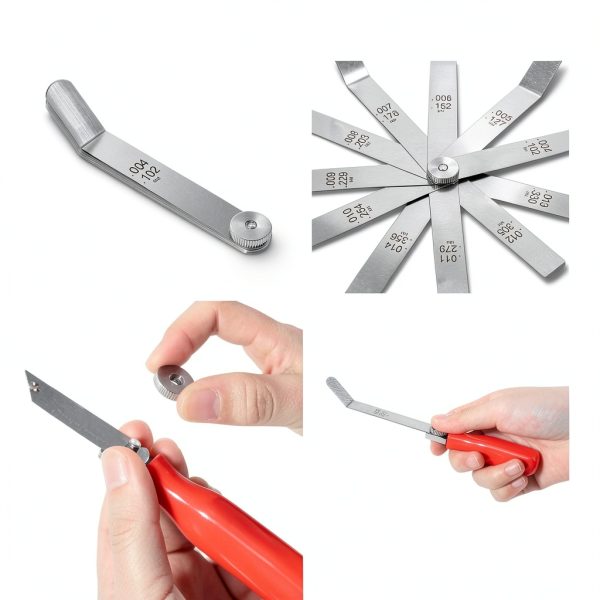 Offset Valve Tappet Gauge Set yourour 11-Blade Feeler Gauge Handles-4