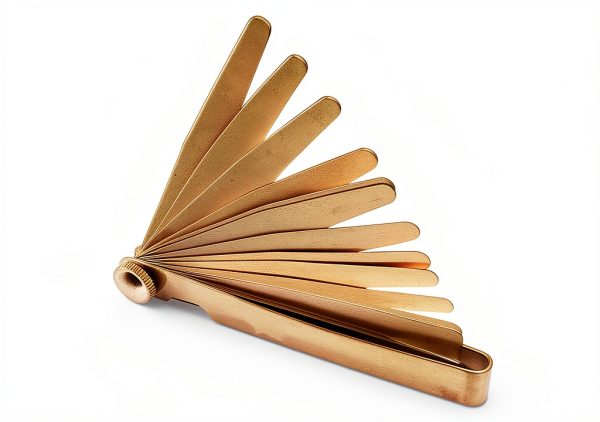 Runningfish Brass Feeler Gauge 0.03 to 1.0mm Single Set 13 Leaves-1