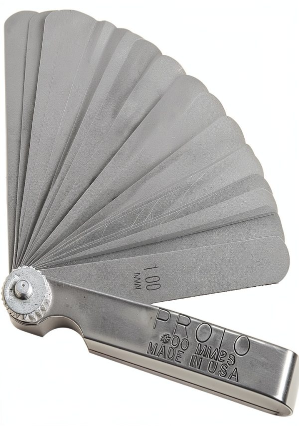 Stanley Proto J00MM25 25-Blade Metric Feeler Gauge Set Classic Brushed-0