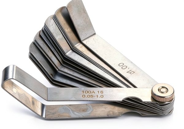 Mayata 100A16 0.05-1mm Curved Steel Feeler Gauge with 16 Blades-0