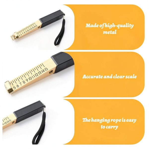 Fire Door Gap Gauge by Generic 0.5mm Precision, 5.98in Compact-3