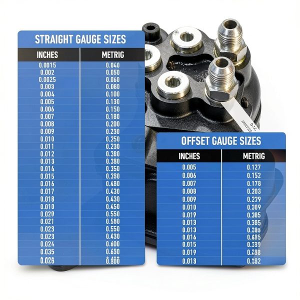 Stainless Steel Feeler Gauge Set 32 Blade + 16 Offset by SLNIHAMS-1