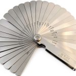 Stainless Steel Feeler Gauge Universal 32‑Piece SAE/Metric Blade Tool-0