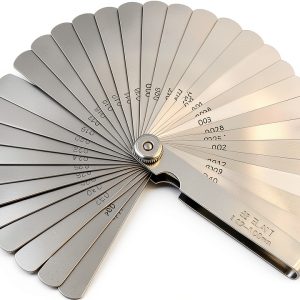 Stainless Steel Feeler Gauge Universal 32‑Piece SAE/Metric Blade Tool-0