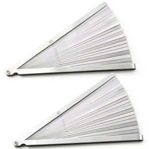 Feeler Gauge Tigeen 2‑Piece 25‑Blade Set Dual‑Marked Steel-0