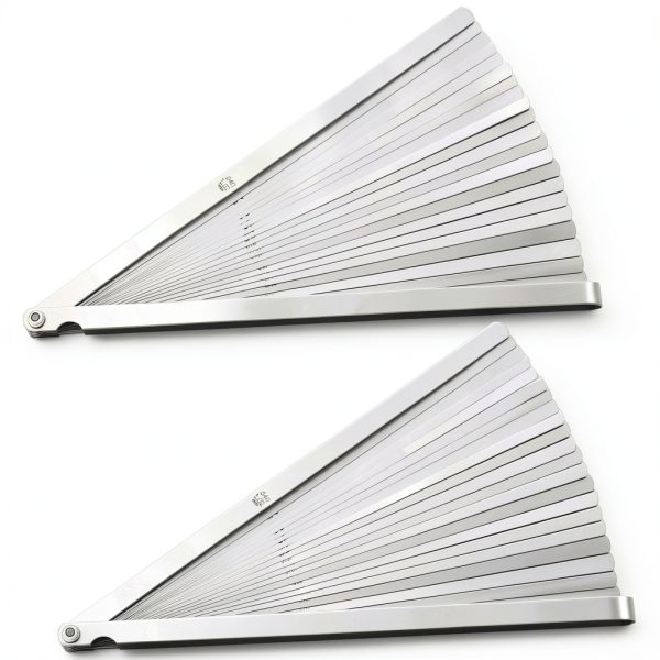 Feeler Gauge Tigeen 2‑Piece 25‑Blade Set Dual‑Marked Steel-0